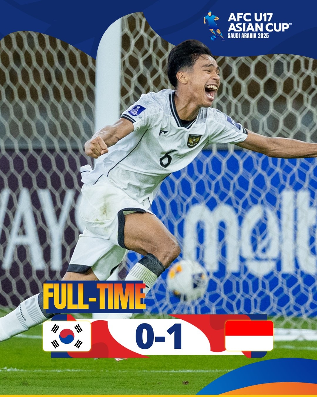 爆冷！U17亚洲杯印尼补时绝杀10韩国